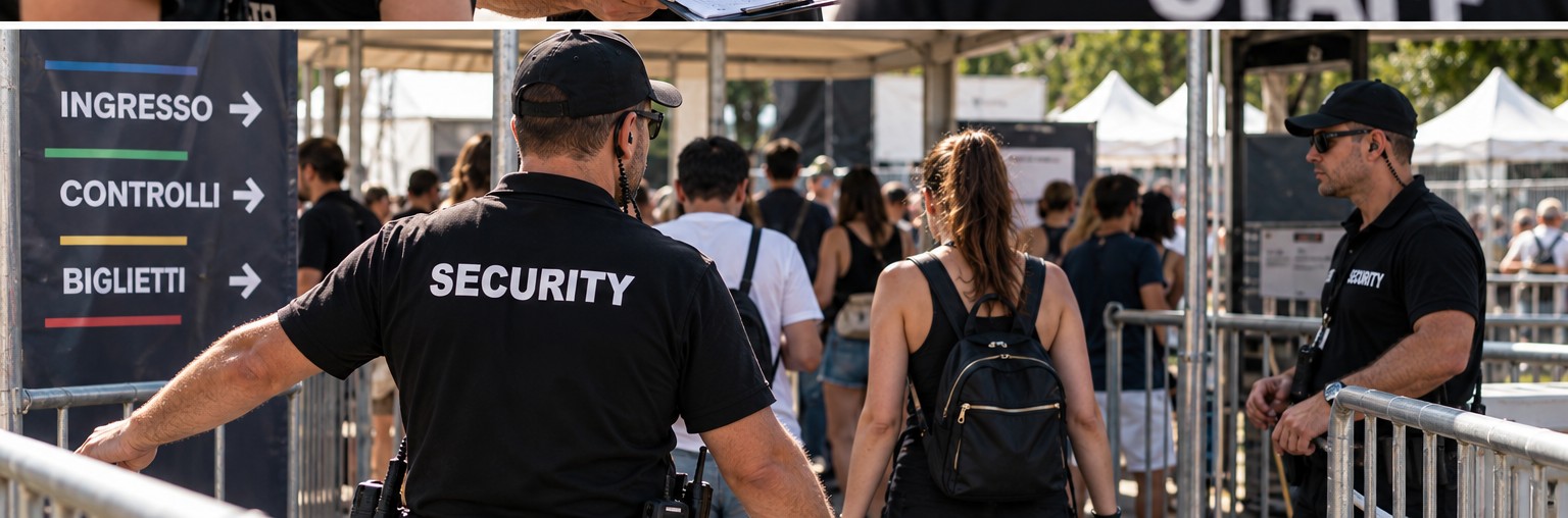 Gestione di accessi e flussi durante un evento